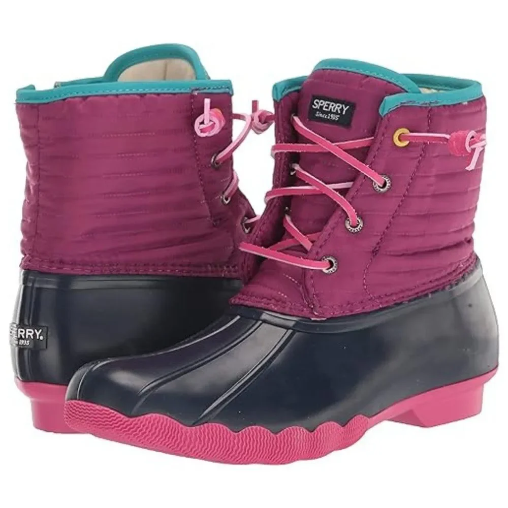 Sperry Top-Sider girls Child Saltwater Multicolor Boot Size 10 (M) NWT